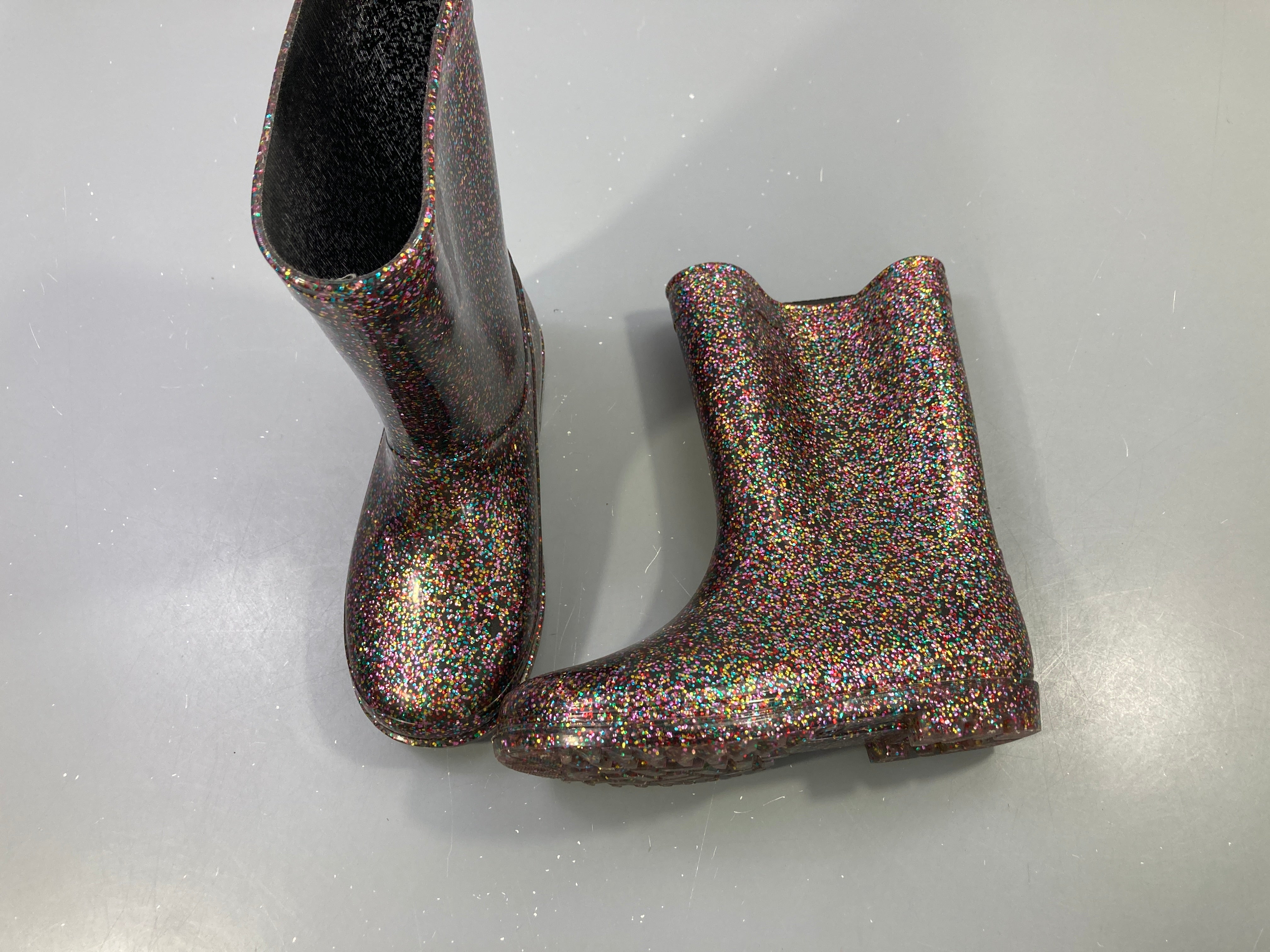 Bottes de pluie pailletées multicolore