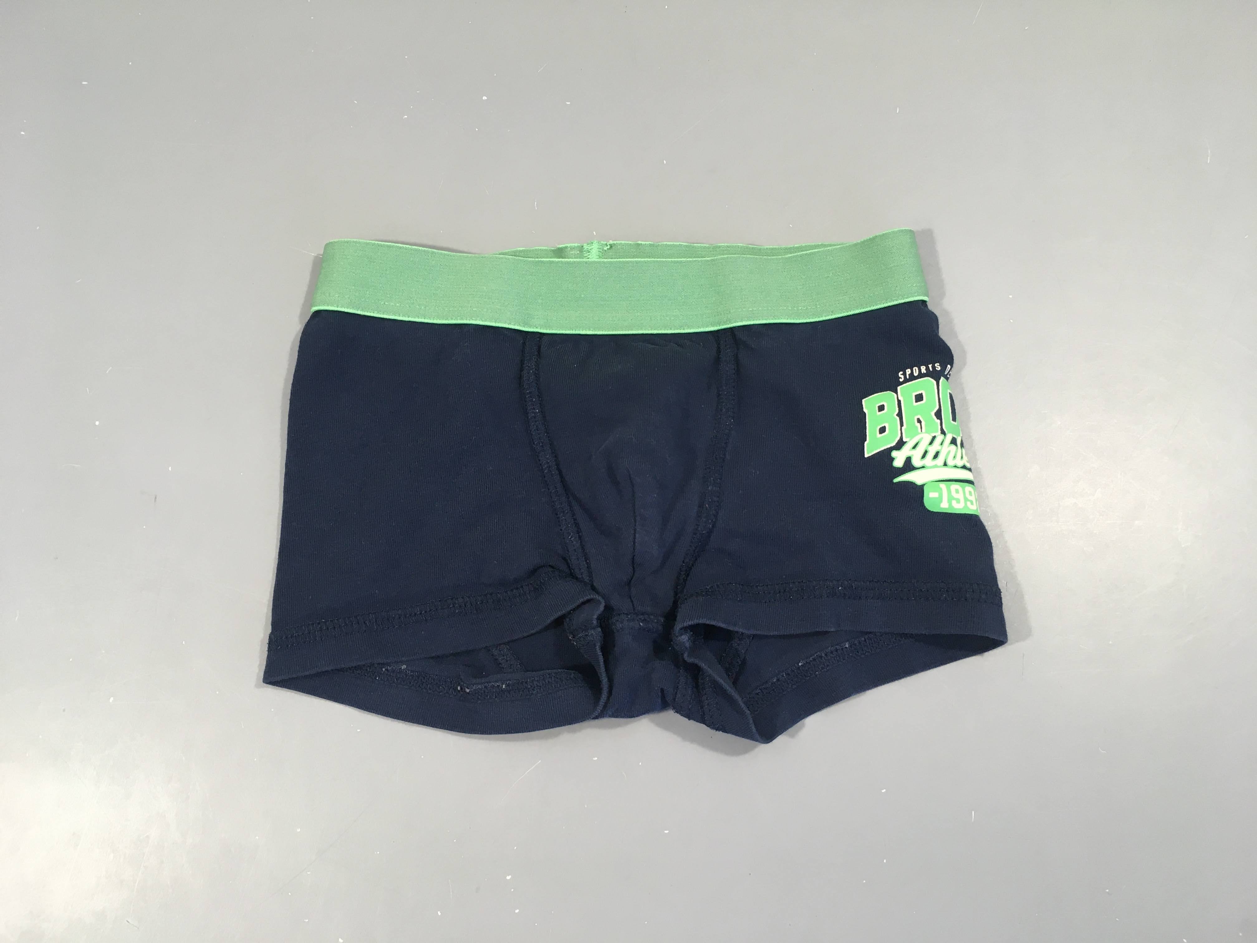 Boxer bleu marine/vert