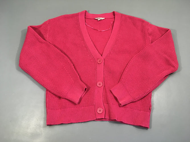 Gilet fuchsia, moins cher chez Petit Kiwi