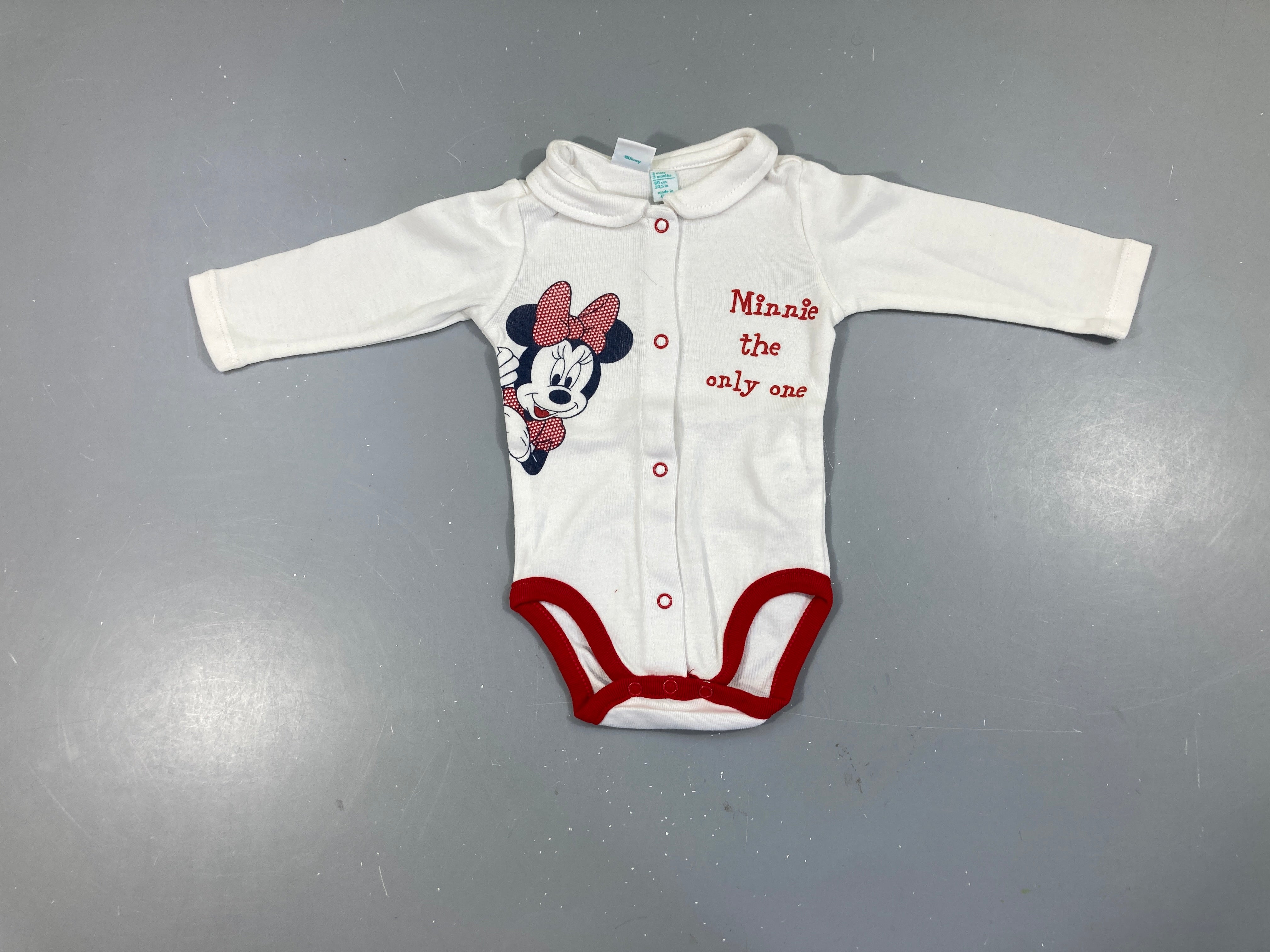 Body blanc Minnie col