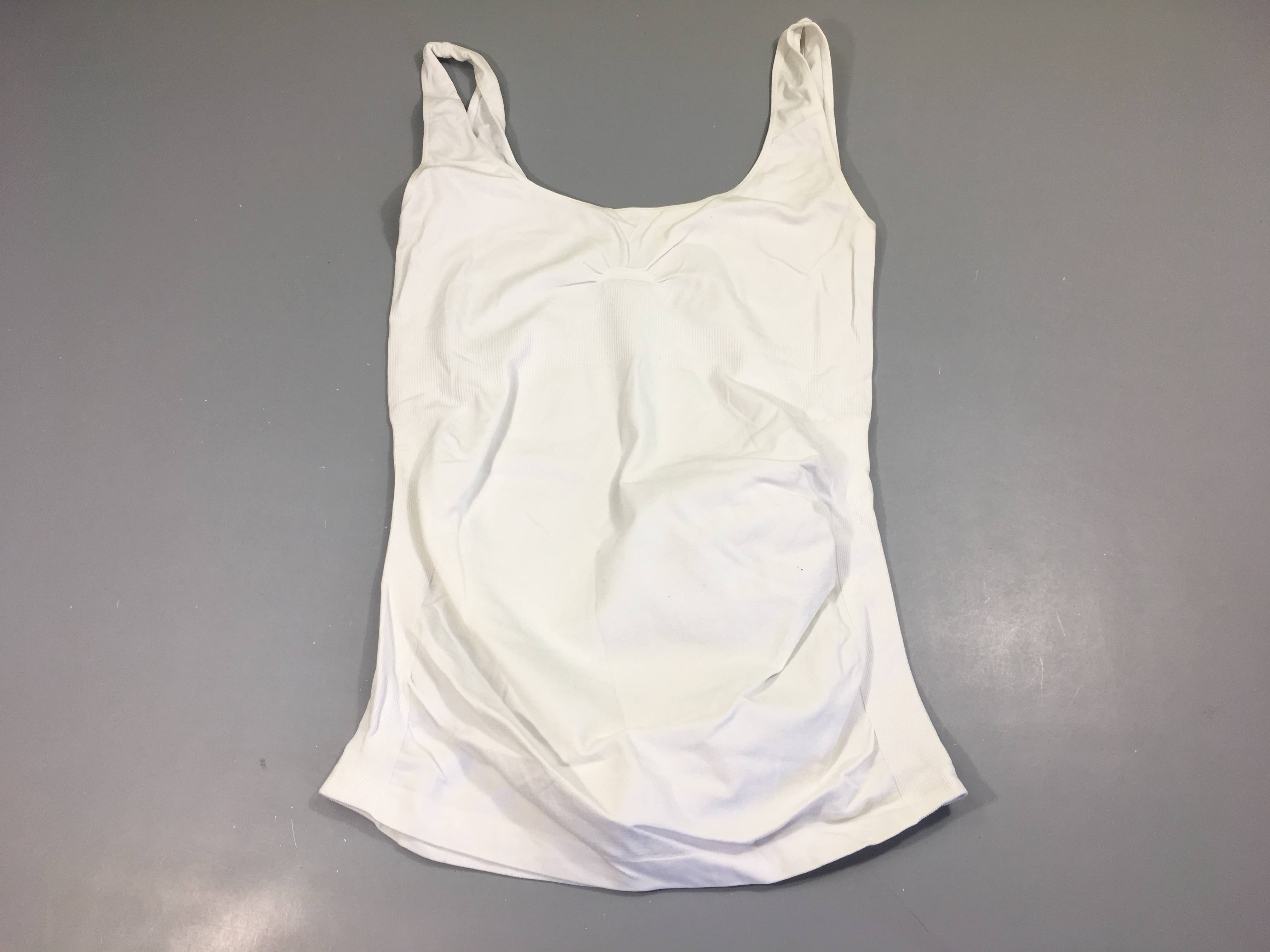 Débardeur Thank blanc cassé, 94% polyamide en 5% elastaan