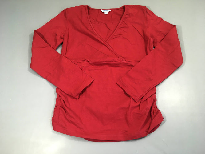 T-shirt m.l rouge d'allaitement, Carriwel, moins cher chez Petit Kiwi