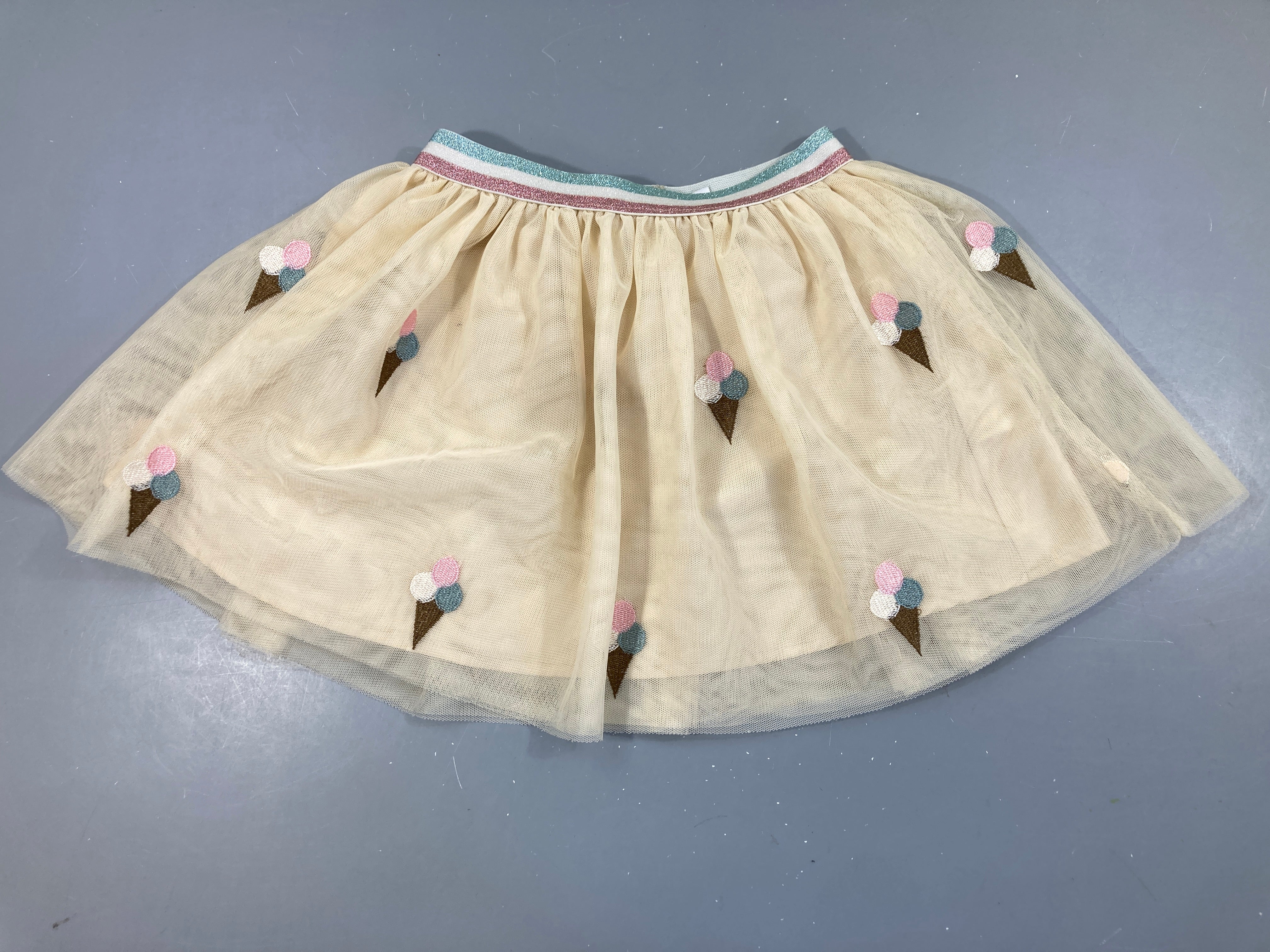 Jupe tulle beige glaces