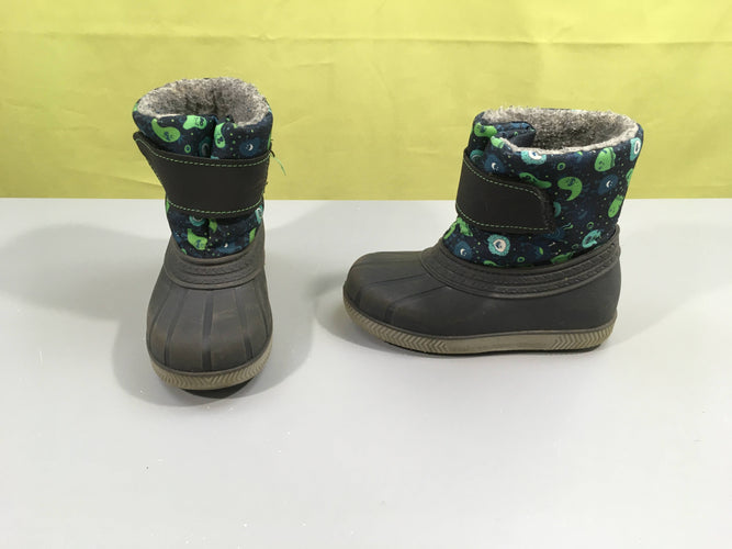 Bottes de neige gris/bleu fusées, 26/27, moins cher chez Petit Kiwi