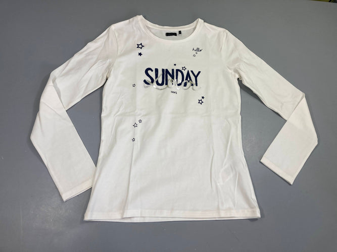 T-shirt m.l écru sunday lover, moins cher chez Petit Kiwi