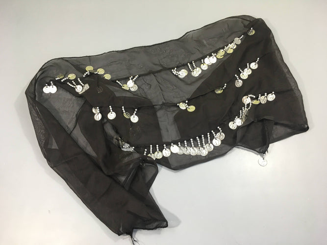 Déguisement foulard noir breloques - danse du ventre, moins cher chez Petit Kiwi