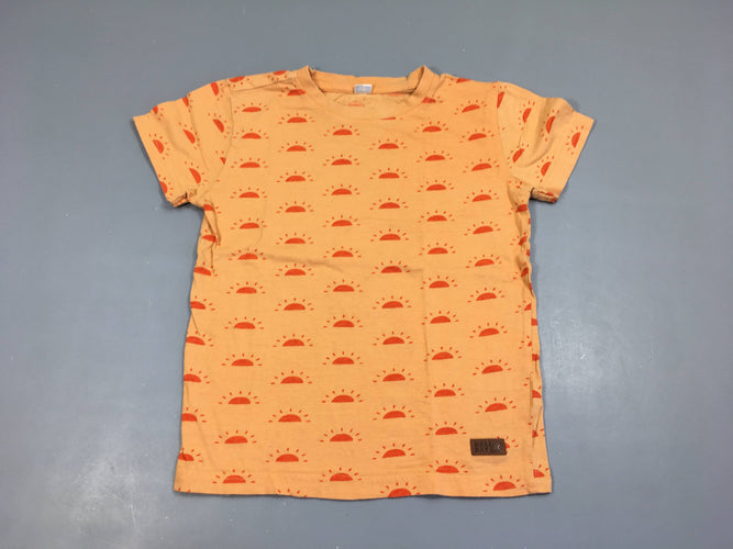 T-shirt m.c orange soleils, moins cher chez Petit Kiwi
