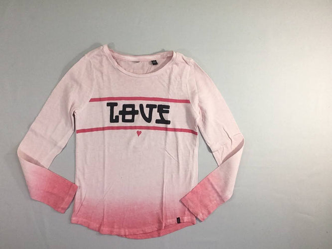 T-shirt m.l rose Love, moins cher chez Petit Kiwi