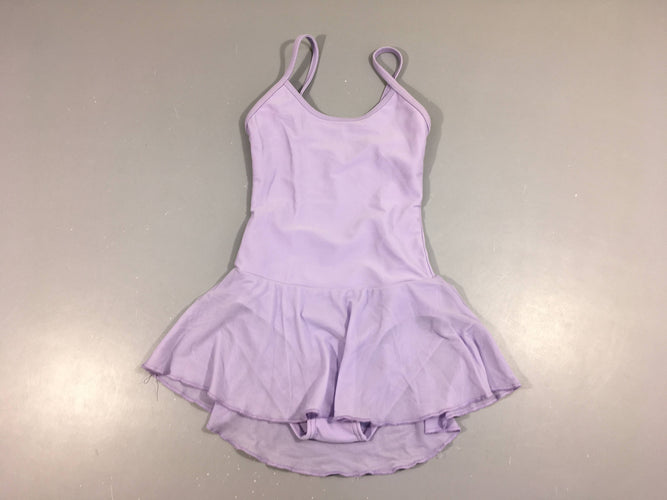 Body/maillot de danse lavande jupe voile, moins cher chez Petit Kiwi