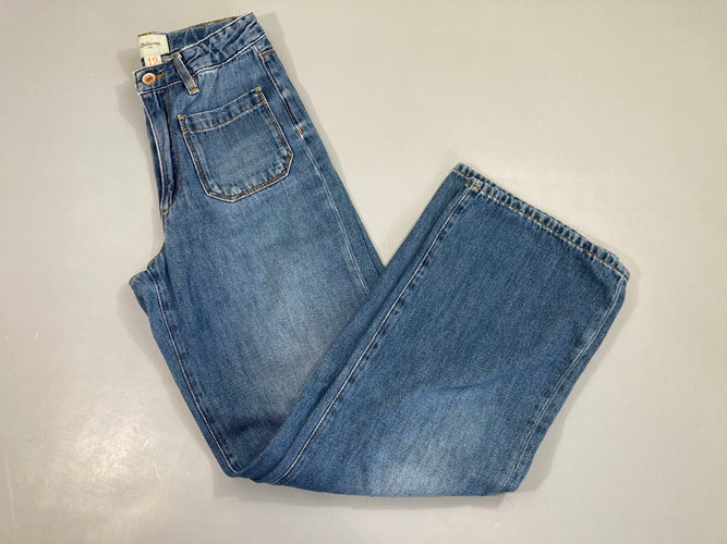 Jeans large poches appliquées, moins cher chez Petit Kiwi