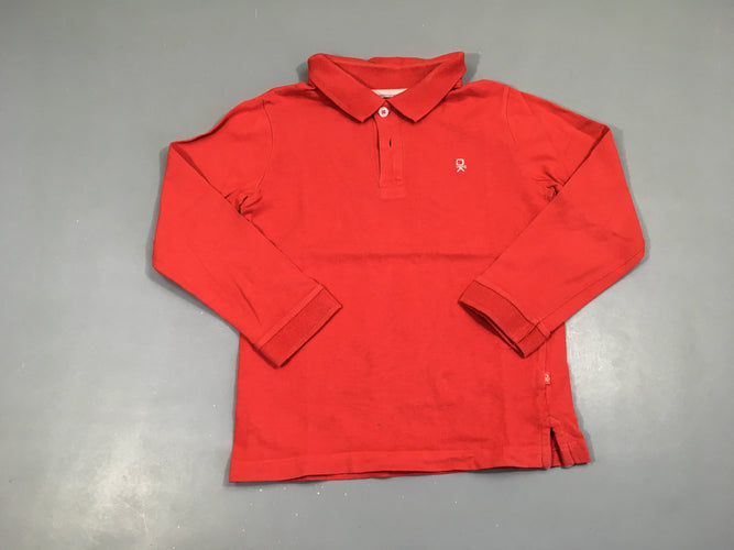 Polo jersey ml rouge Ok, moins cher chez Petit Kiwi