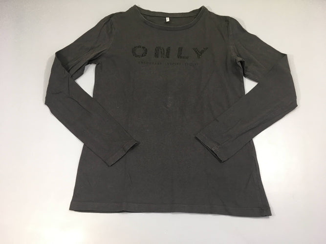 T-shirt m.l anthracite Only Strass, moins cher chez Petit Kiwi