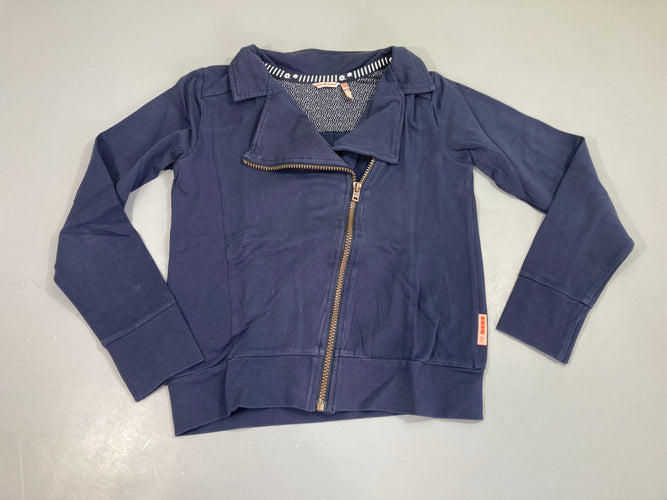 Gilet/veste perfecto jersey zippé bleu foncé, moins cher chez Petit Kiwi