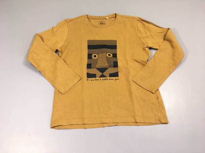 T-shirt m.l ocre rectangle tête, moins cher chez Petit Kiwi
