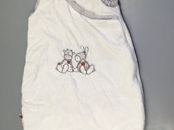 Sac de couchage s.m velours blanc Lola et Paco