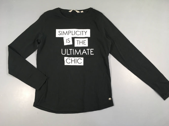 T-shirt m.l noir simplicity, moins cher chez Petit Kiwi