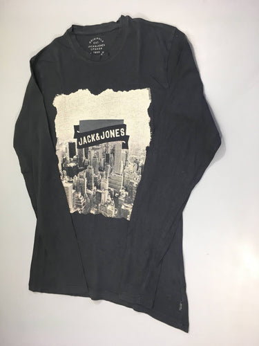 T-shirt m.l noir Ville Jack&Jones, moins cher chez Petit Kiwi