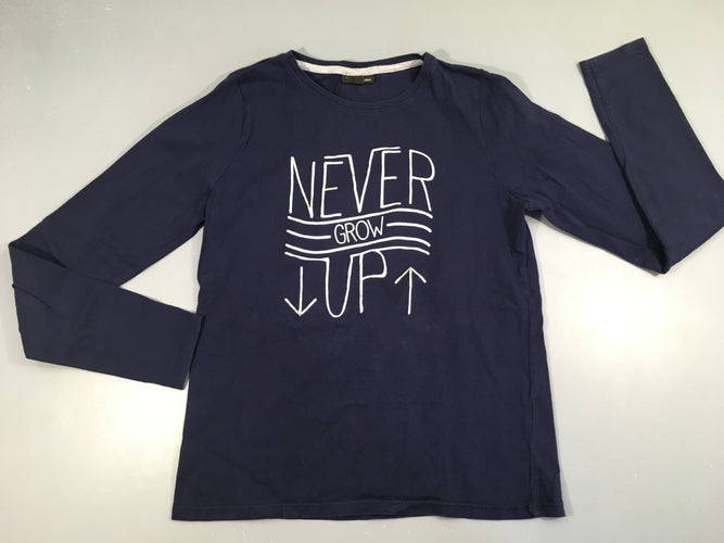 T-shirt m.l bleu foncé never, moins cher chez Petit Kiwi