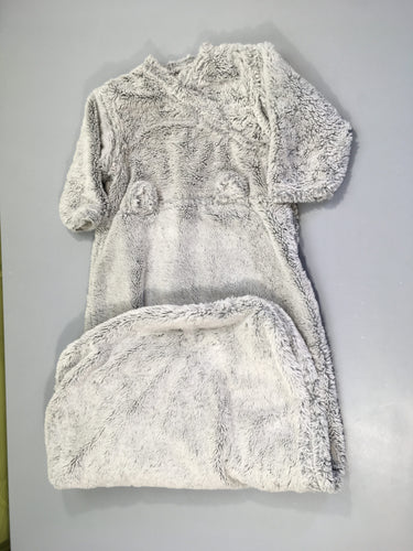 Sac de couchage ml amovibles velours softy gris, moins cher chez Petit Kiwi