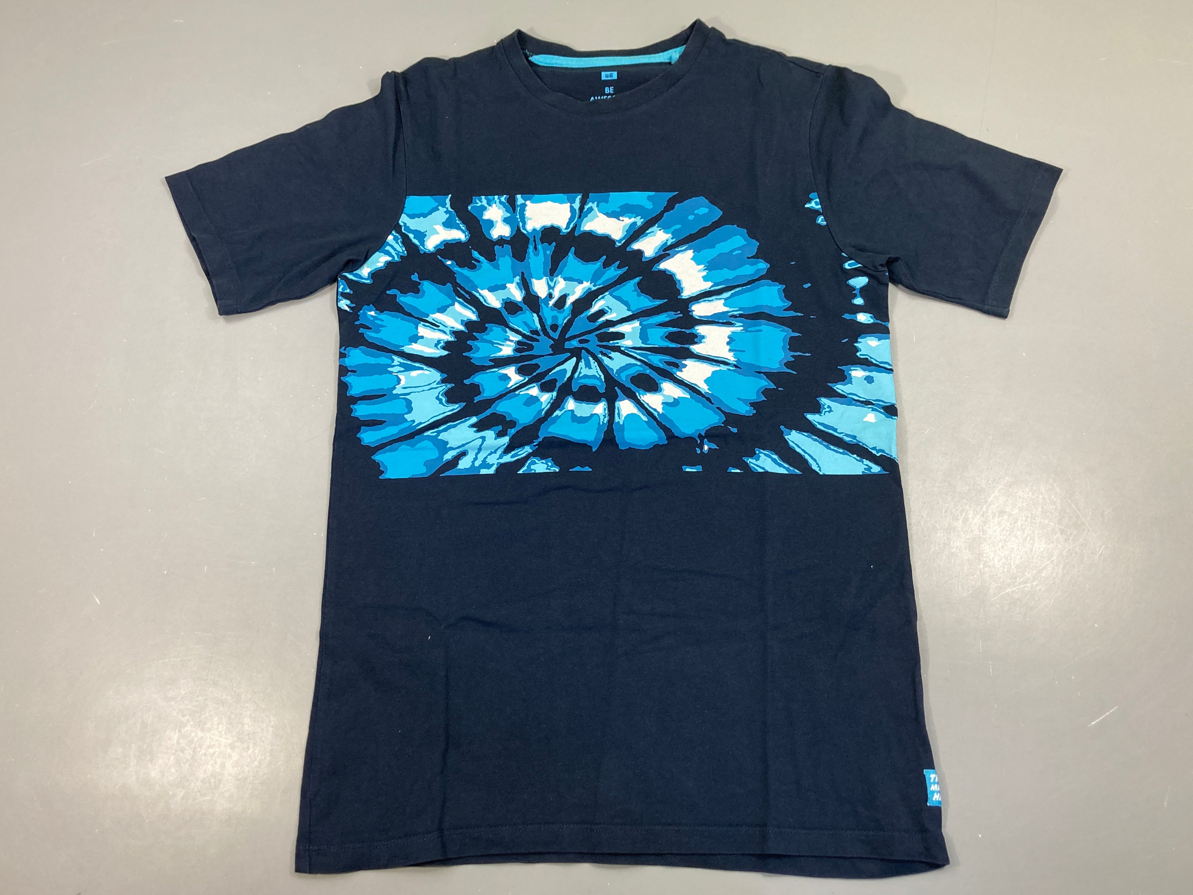 T-shirt m.c bleu marine spirale