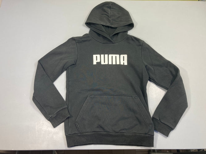 Sweat noir à capuche Puma, moins cher chez Petit Kiwi
