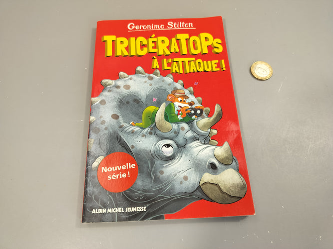 Geronimo Stilton. Tricératops à l'attaque!, moins cher chez Petit Kiwi