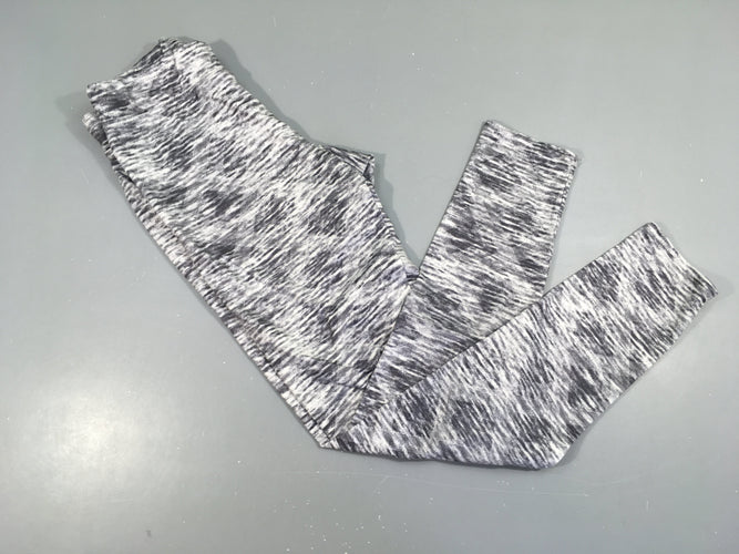 Legging de sport gris/blanc flammé Domyos, moins cher chez Petit Kiwi