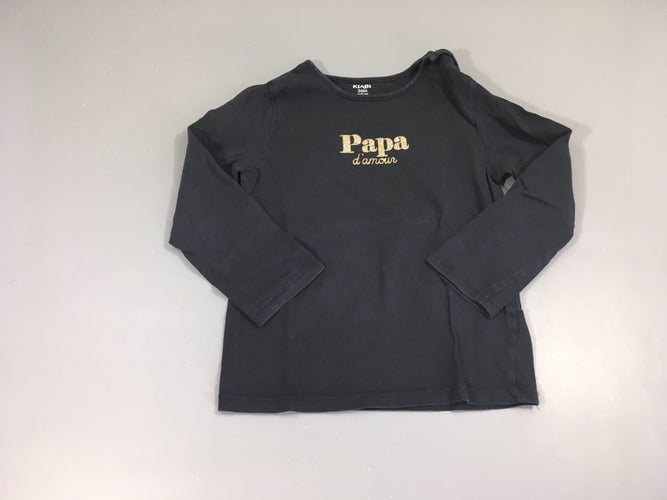 T-shirt m.l noir Papa doré, moins cher chez Petit Kiwi