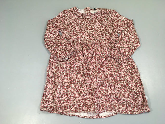 Robe m.l légère rose fleurs, moins cher chez Petit Kiwi