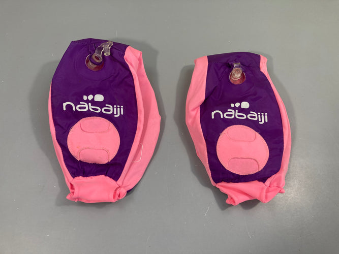Bouées brassards rose/mauve, 15-30kg, moins cher chez Petit Kiwi