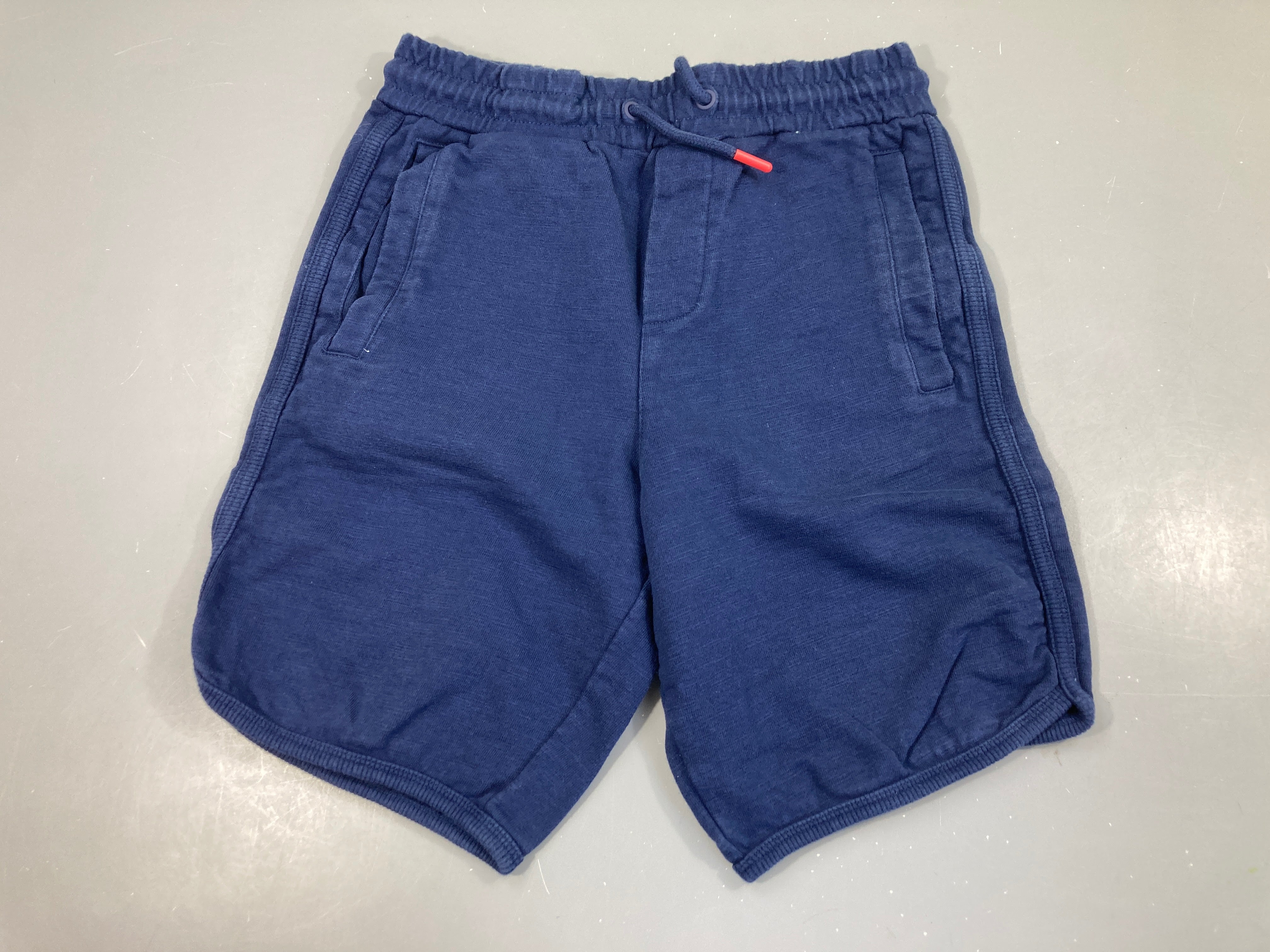 Bermuda molleton bleu flammé