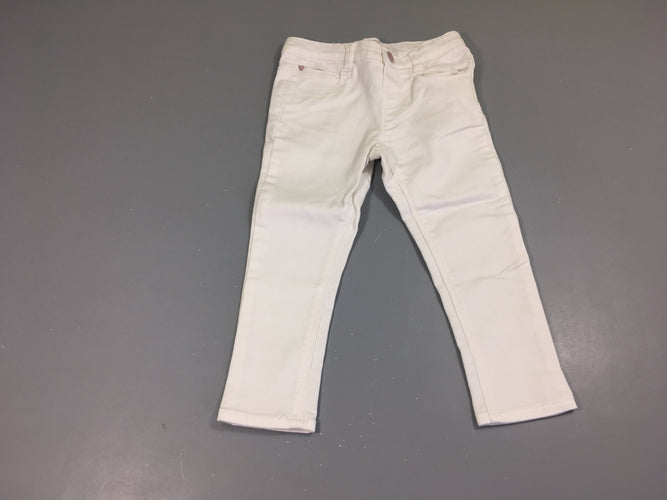Pantalon léger blanc, moins cher chez Petit Kiwi