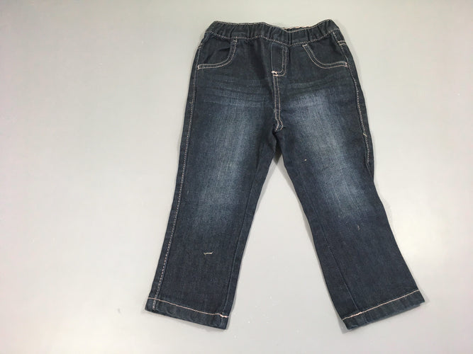 Pantalon denim foncé, moins cher chez Petit Kiwi