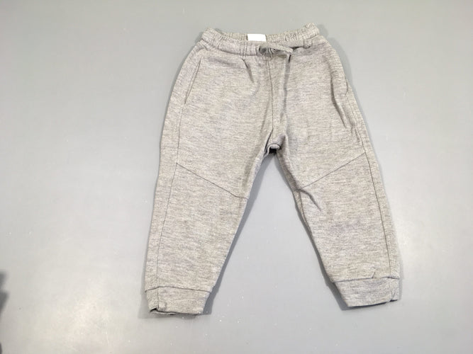 Pantalon de training coton piquégris, moins cher chez Petit Kiwi