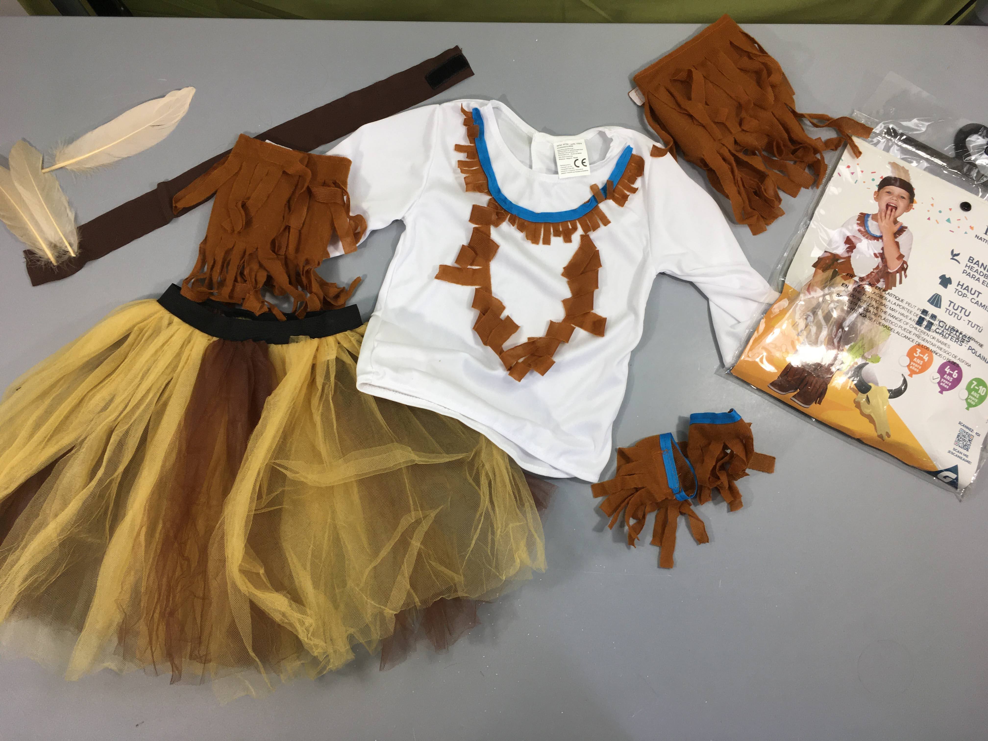 Déguisement indienne natif américain