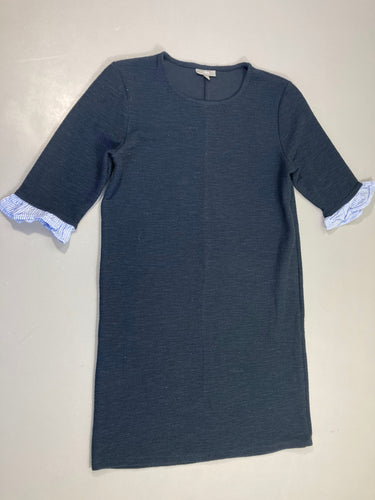 Robe m.c mailles bleu foncé, moins cher chez Petit Kiwi