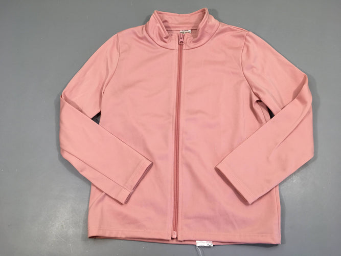 Sweat zippé rose, moins cher chez Petit Kiwi