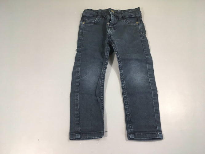 Pantalon denim bleu foncé Slim, moins cher chez Petit Kiwi