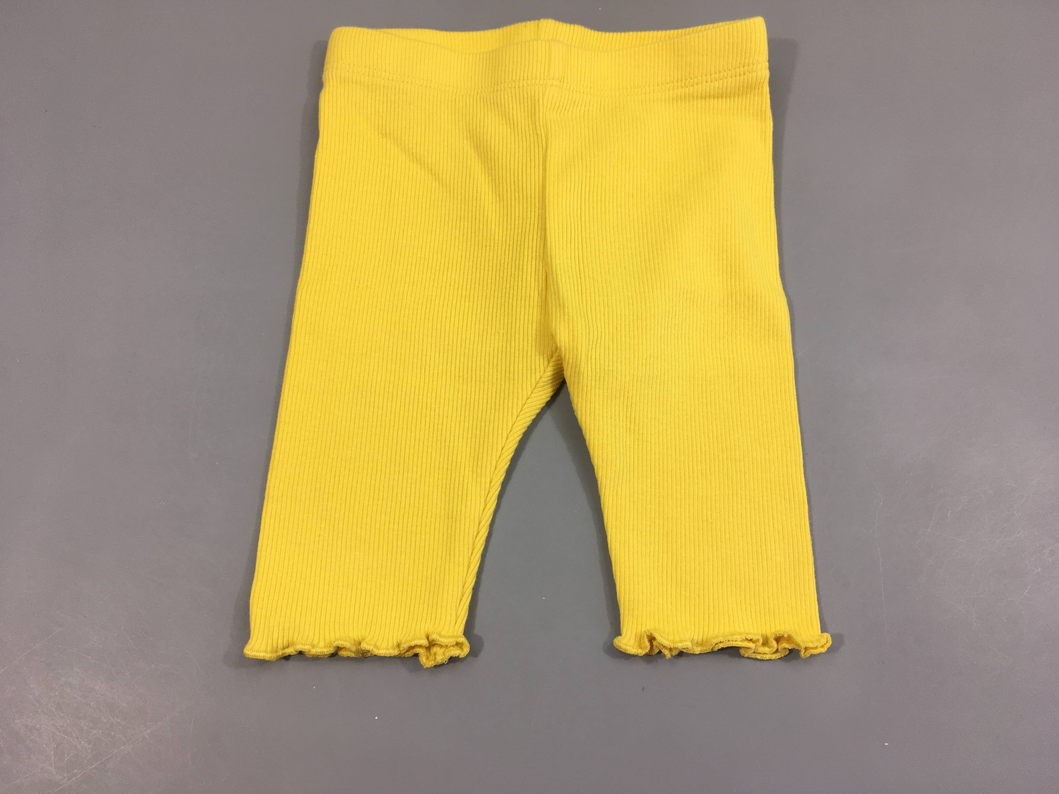Legging jaune texturé