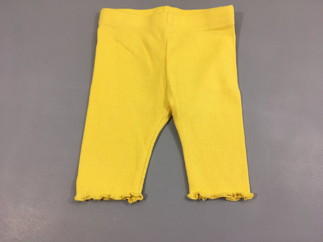 Legging jaune texturé, moins cher chez Petit Kiwi