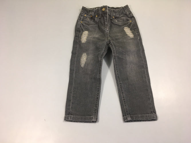 Jeans gris foncé, moins cher chez Petit Kiwi