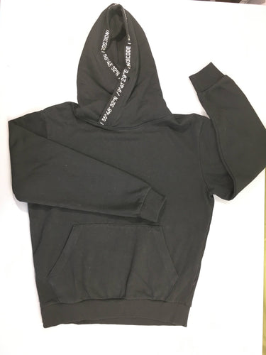 Sweat à capuche noir Indicode-Qques bouloches, moins cher chez Petit Kiwi