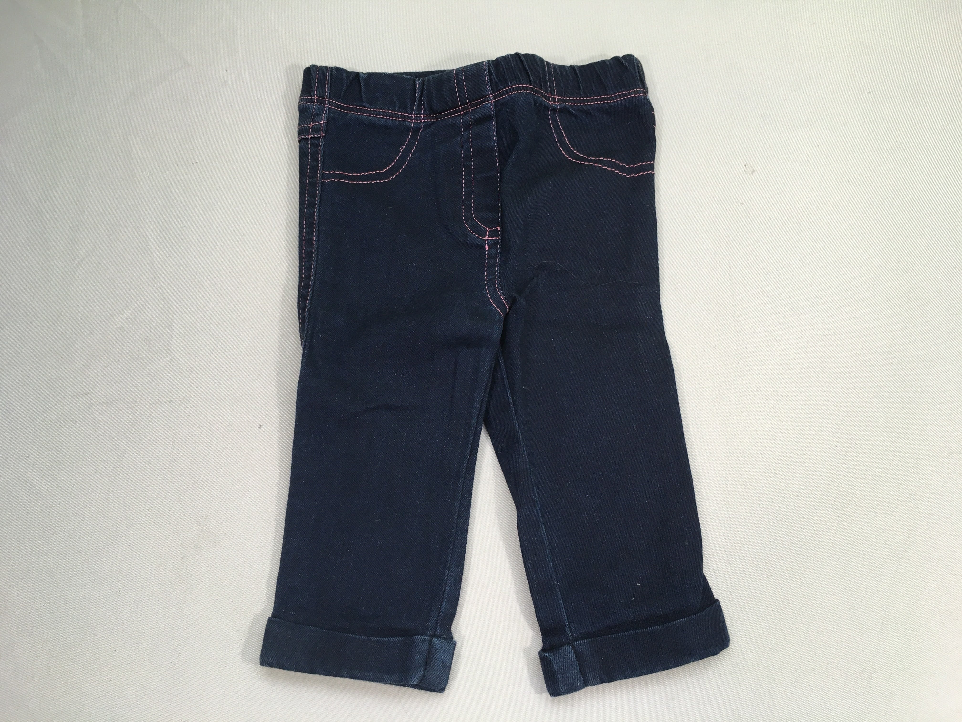 Jegging bleu foncé revers