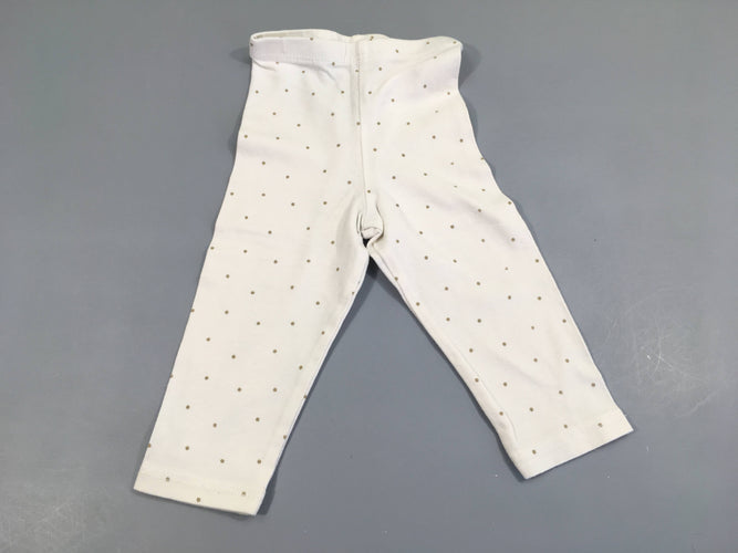 Legging blanc à pois, moins cher chez Petit Kiwi