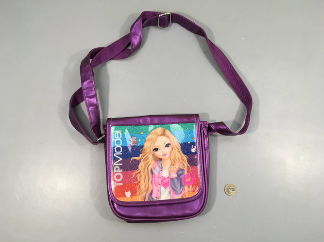 Sacoche Top Model mauve-Quelques traces d'usures, moins cher chez Petit Kiwi