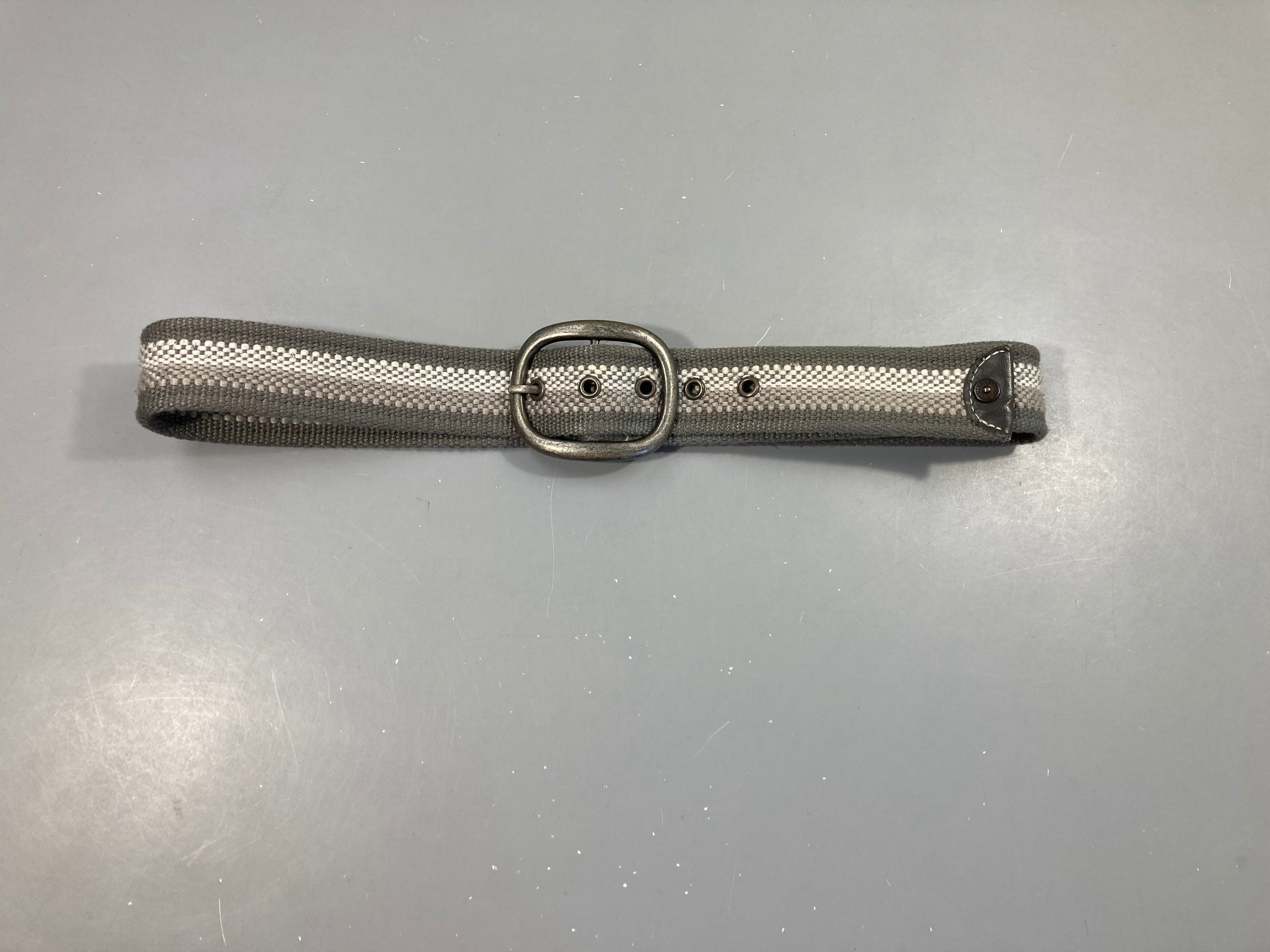 Ceinture kaki/blanc/beige