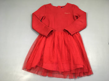 Robe m.l haut molleton rouge bas tulle Dream