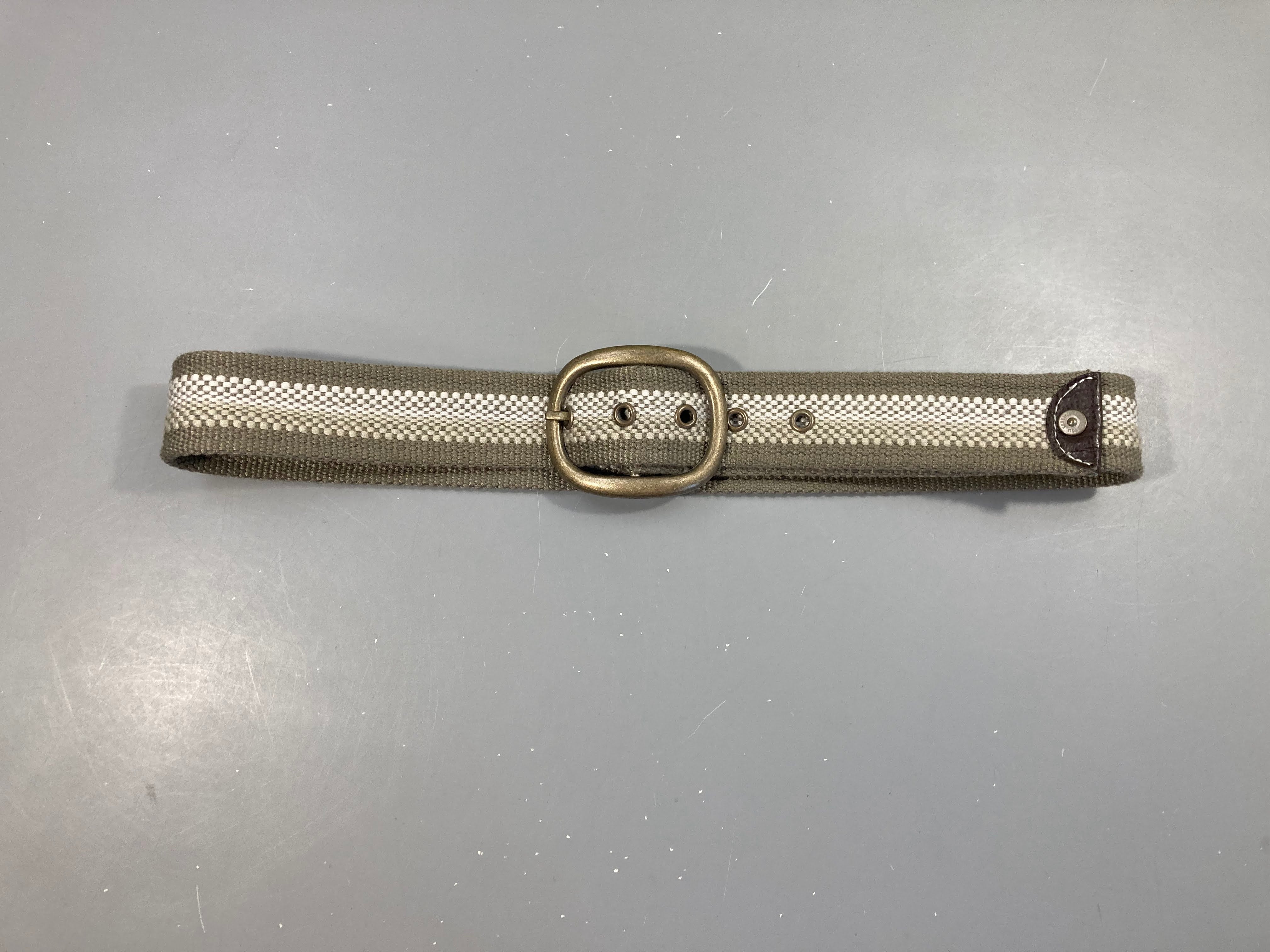 Ceinture gris/blanc/beige