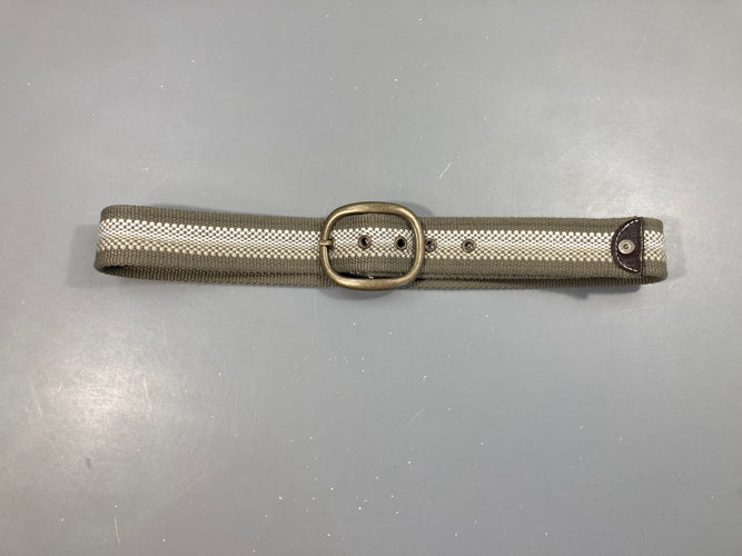 Ceinture gris/blanc/beige, moins cher chez Petit Kiwi