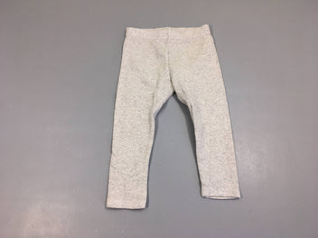 Legging côtes gris chiné
